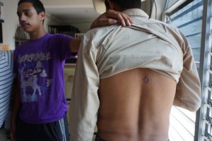 Two of the plaintiff's, Adolfo Garcia (right) and his son Luis (left). Photo: Mining Watch Canada. 